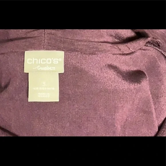 CHICO’S Travelers Long Cardigan Jacket size 3 - Picture 2 of 7